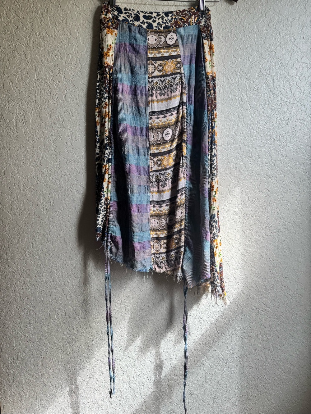 Oli & Hali Multi-Color Asymmetrical Patchwork Skirt